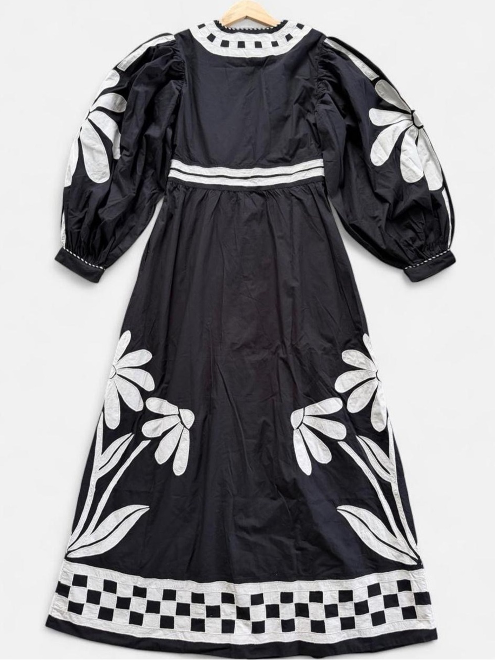 NWT FARM RIO Black Nature Buttoned Maxi Dress - Picture 6 of 12